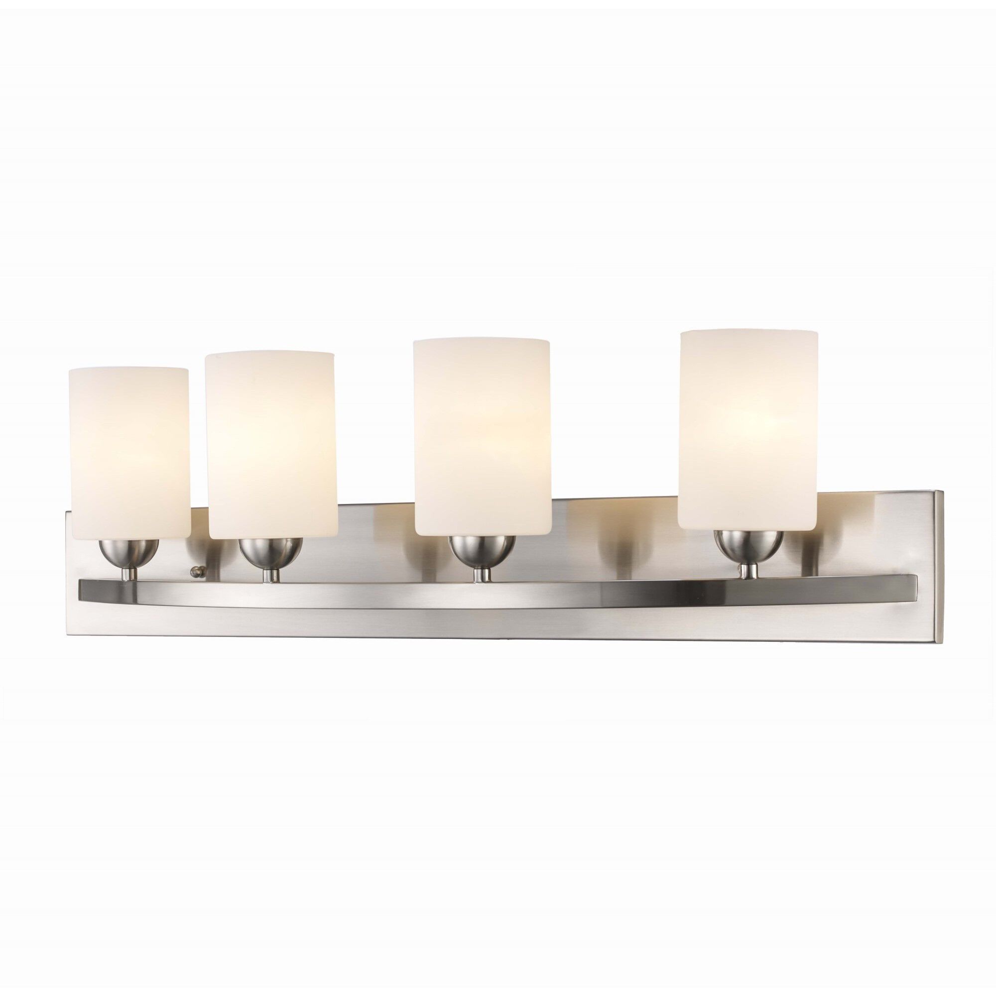 Moonlight 4 Light 31 inch Brushed Nickel Reversible Bath Vanity Bar Wall Light