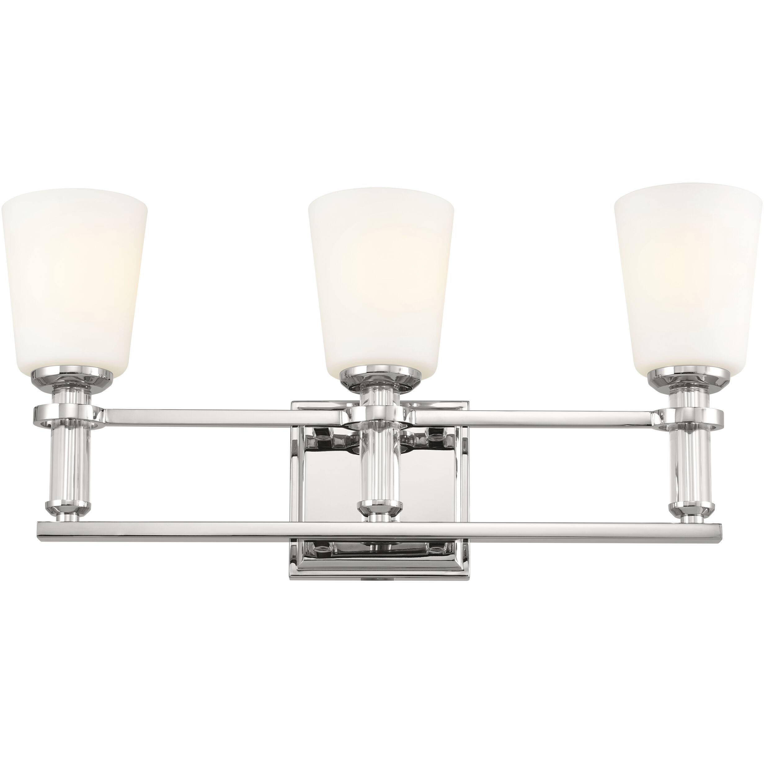 Rosalind 3 Light 23.75 inch Polished Nickel Bath Vanity Light Wall Light