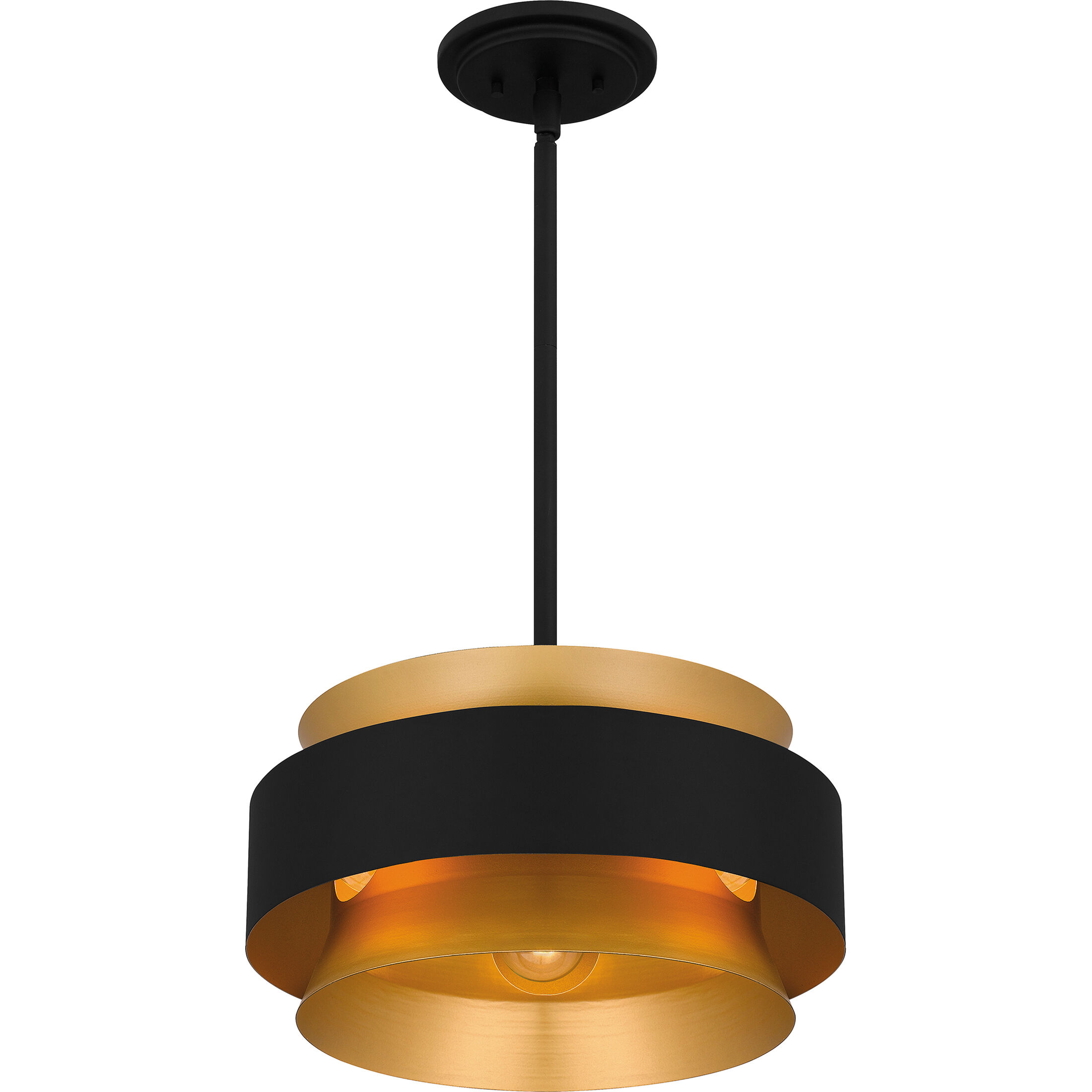 Hagley 3 Light 15 inch Earth Black Pendant Ceiling Light