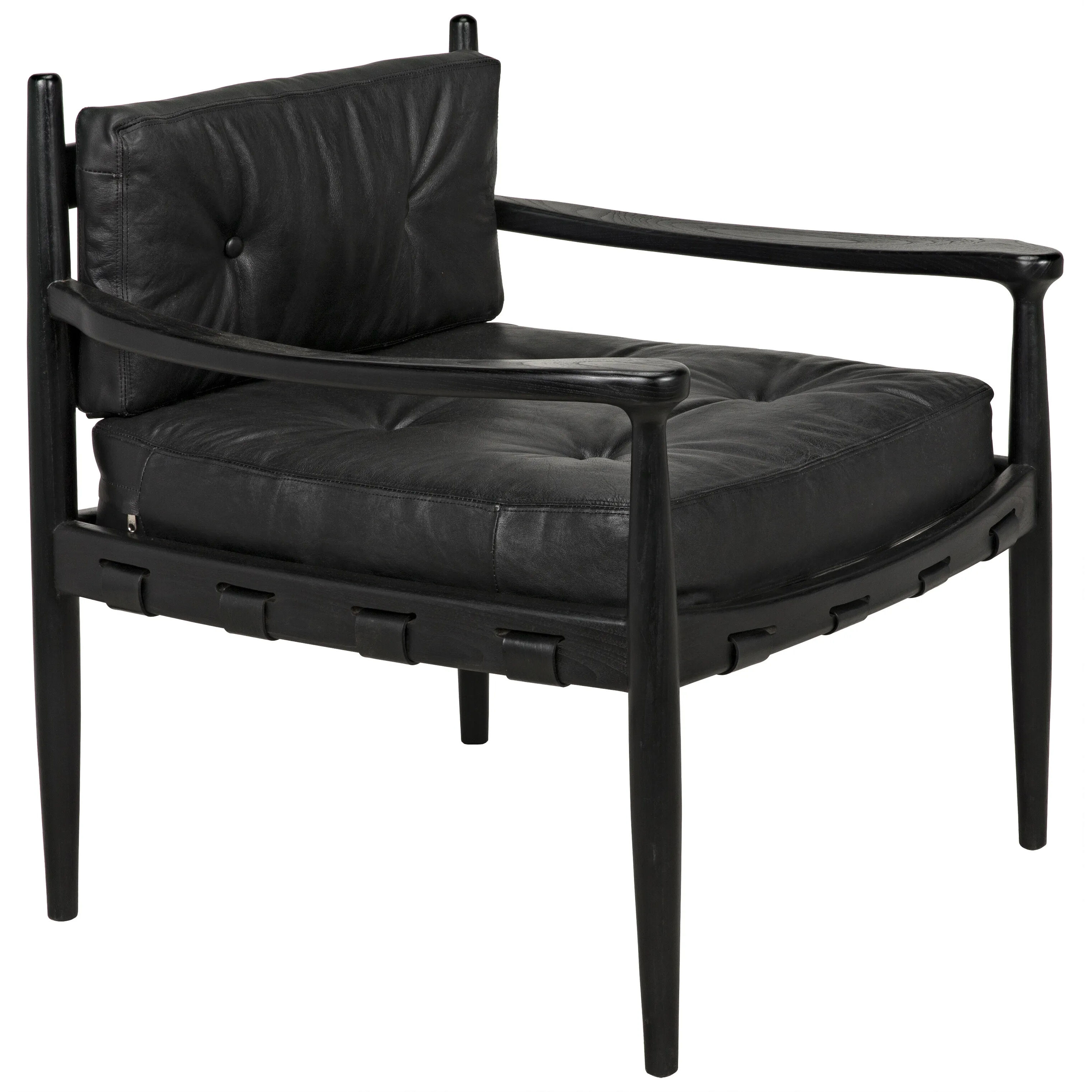 Fogel Charcoal Black Lounge Chair