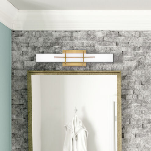 Gemini LED 23 inch Aged Brass Bath Light Wall Light