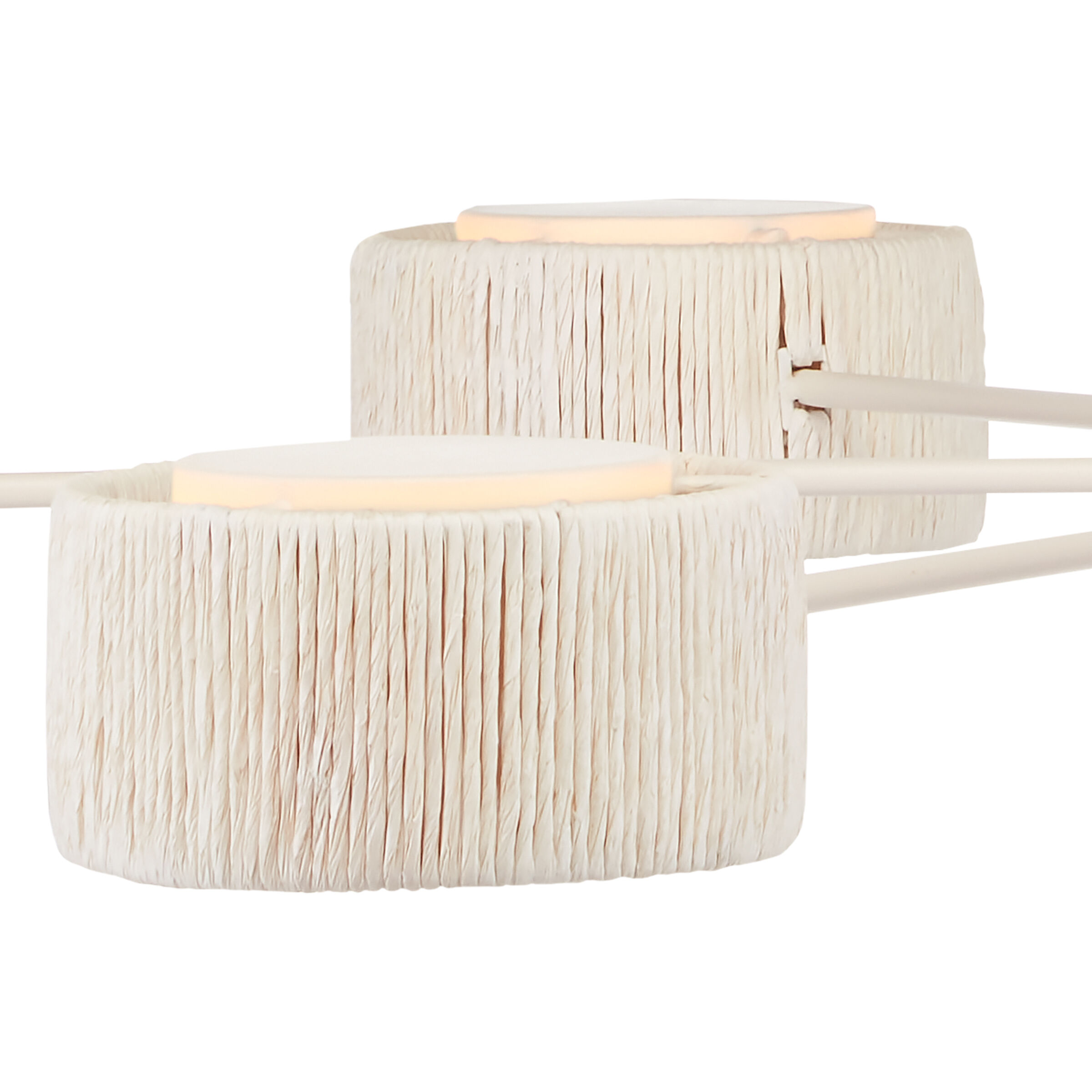 Monreale 6 Light 54 inch White Chandelier Ceiling Light