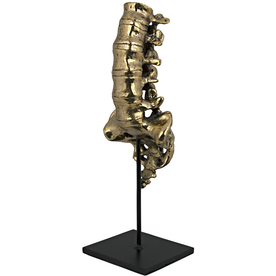 Vertebrae Brass Decor Accessory