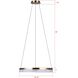Elynn LED 23.5 inch Gold Chandelier Ceiling Light