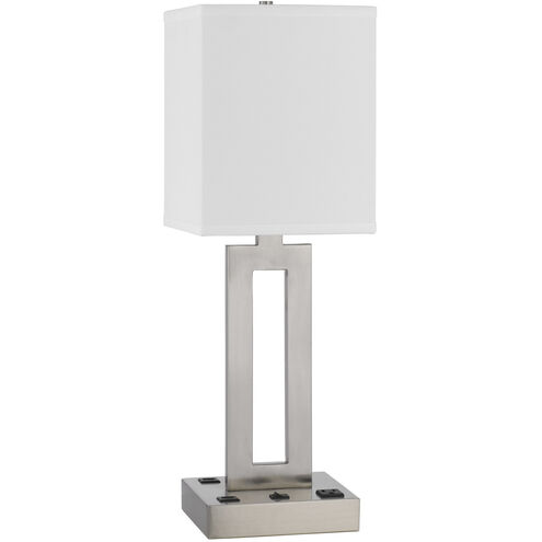 Sarnia 24 inch 100.00 watt Brushed Steel Desk Lamp Portable Light