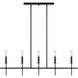 Bryant 5 Light 38 inch Midnight Black Pendant Ceiling Light