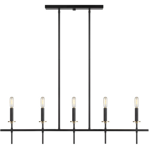 Bryant 5 Light 38 inch Midnight Black Pendant Ceiling Light