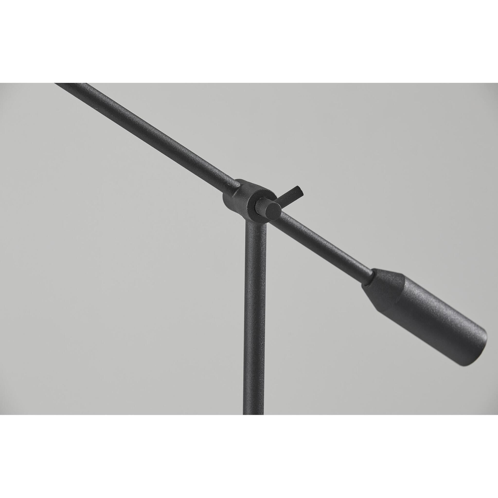 Grover 46 inch 10.00 watt Black LED Floor Lamp Portable Light