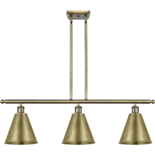 Ballston Cone LED 36 inch Antique Brass Island Light Ceiling Light