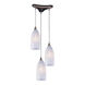 Warwick 3 Light 13 inch Satin Nickel Mini Pendant Ceiling Light