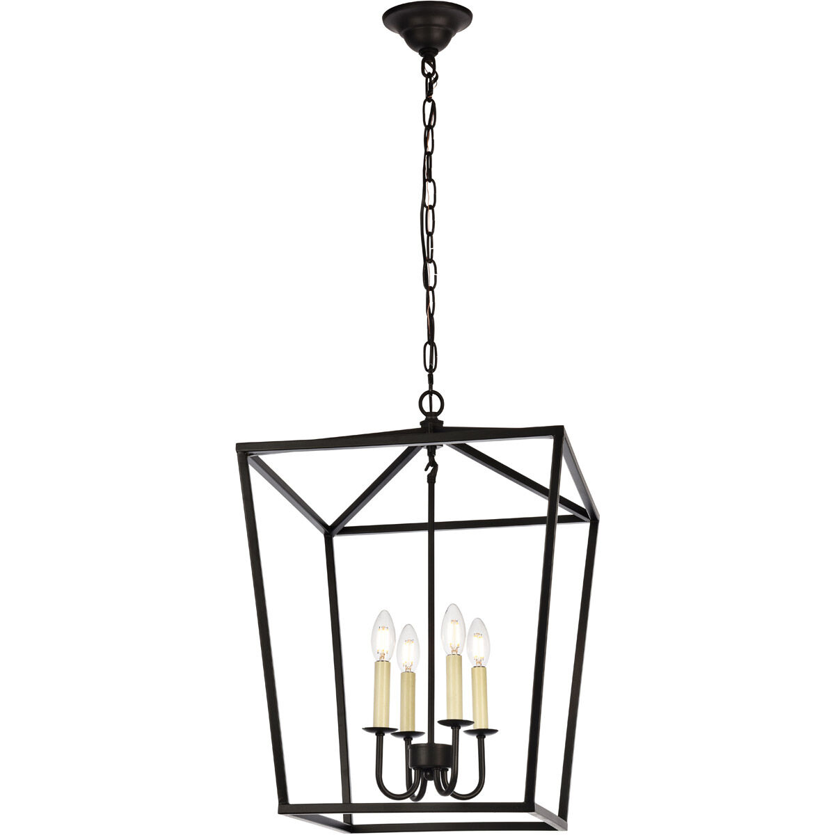 Maddox 4 Light 17 inch Black Pendant Ceiling Light