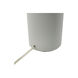 Cylindrical 30 inch 100.00 watt Gray/Brass Table Lamp Portable Light