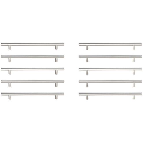 Quinn Brushed Nickel Hardware Drawer Pull, Set of 10