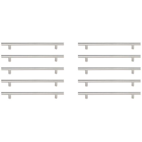 Quinn Brushed Nickel Hardware Drawer Pull, Set of 10