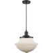 Franklin Restoration Oxford LED 12 inch Matte Black Mini Pendant Ceiling Light in Matte White, Franklin Restoration
