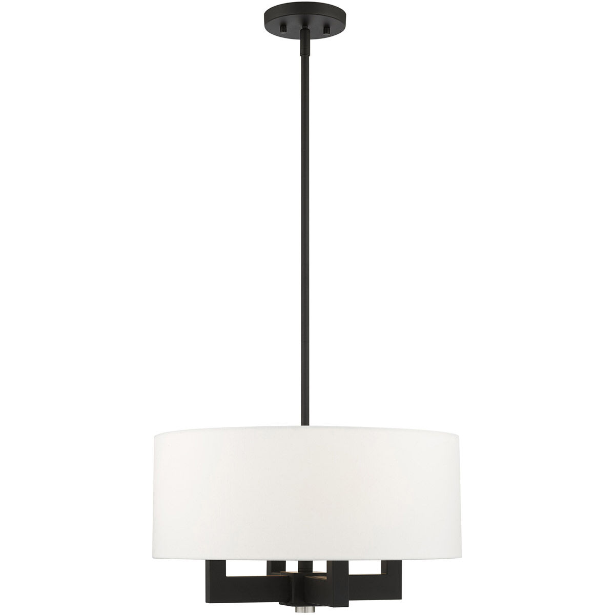 Cresthaven 4 Light 18 inch Black Chandelier Ceiling Light