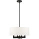 Cresthaven 4 Light 18 inch Black Chandelier Ceiling Light