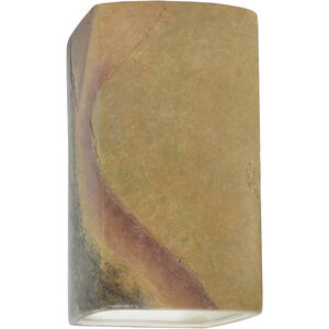 Ambiance Rectangle LED 5.25 inch Harvest Yellow Slate Wall Sconce Wall Light, Small