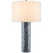 Indigo 27.5 inch 150 watt Blue/White Table Lamp Portable Light