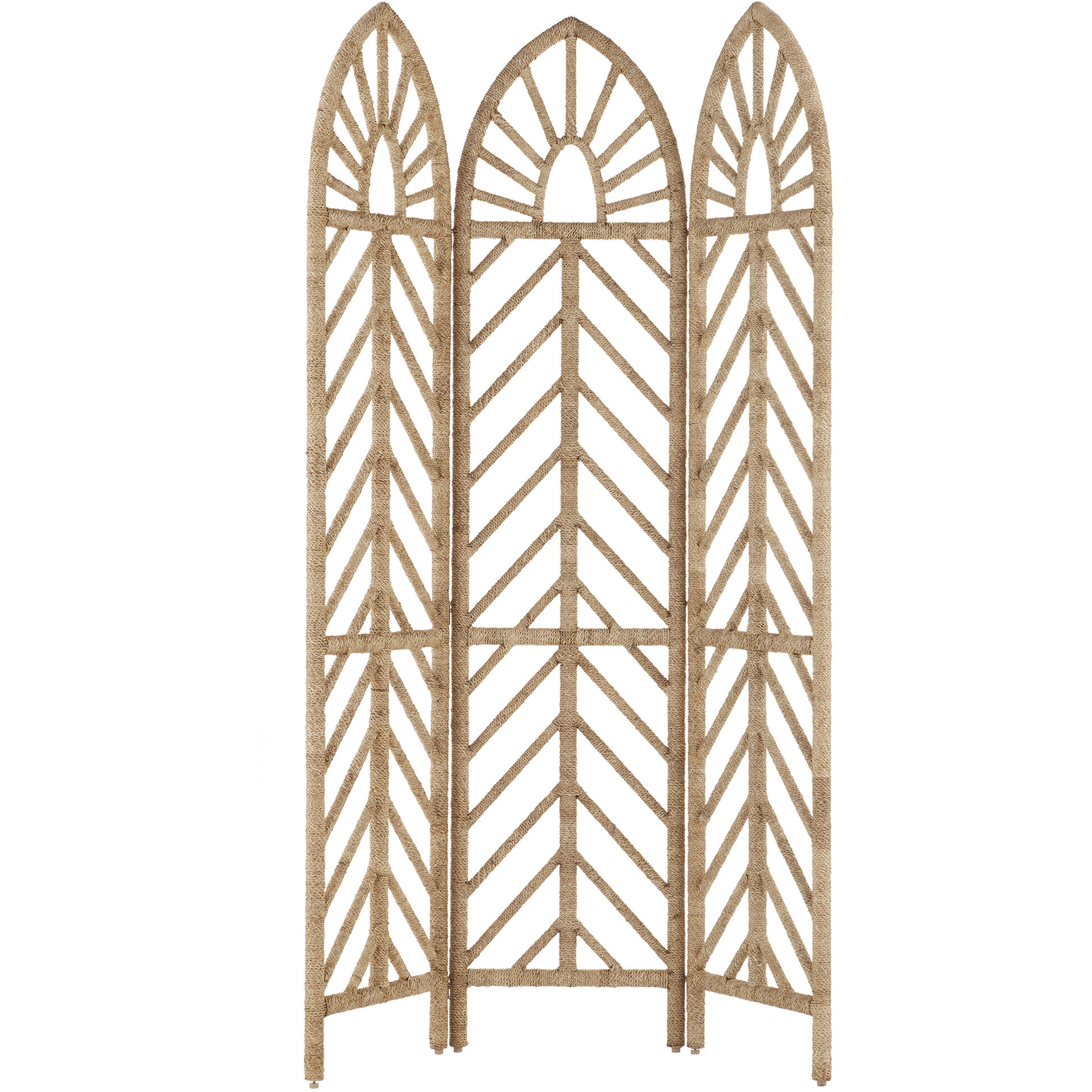 Currey & Company 3000-0166 Samal 76 inch Natural Rope Screen