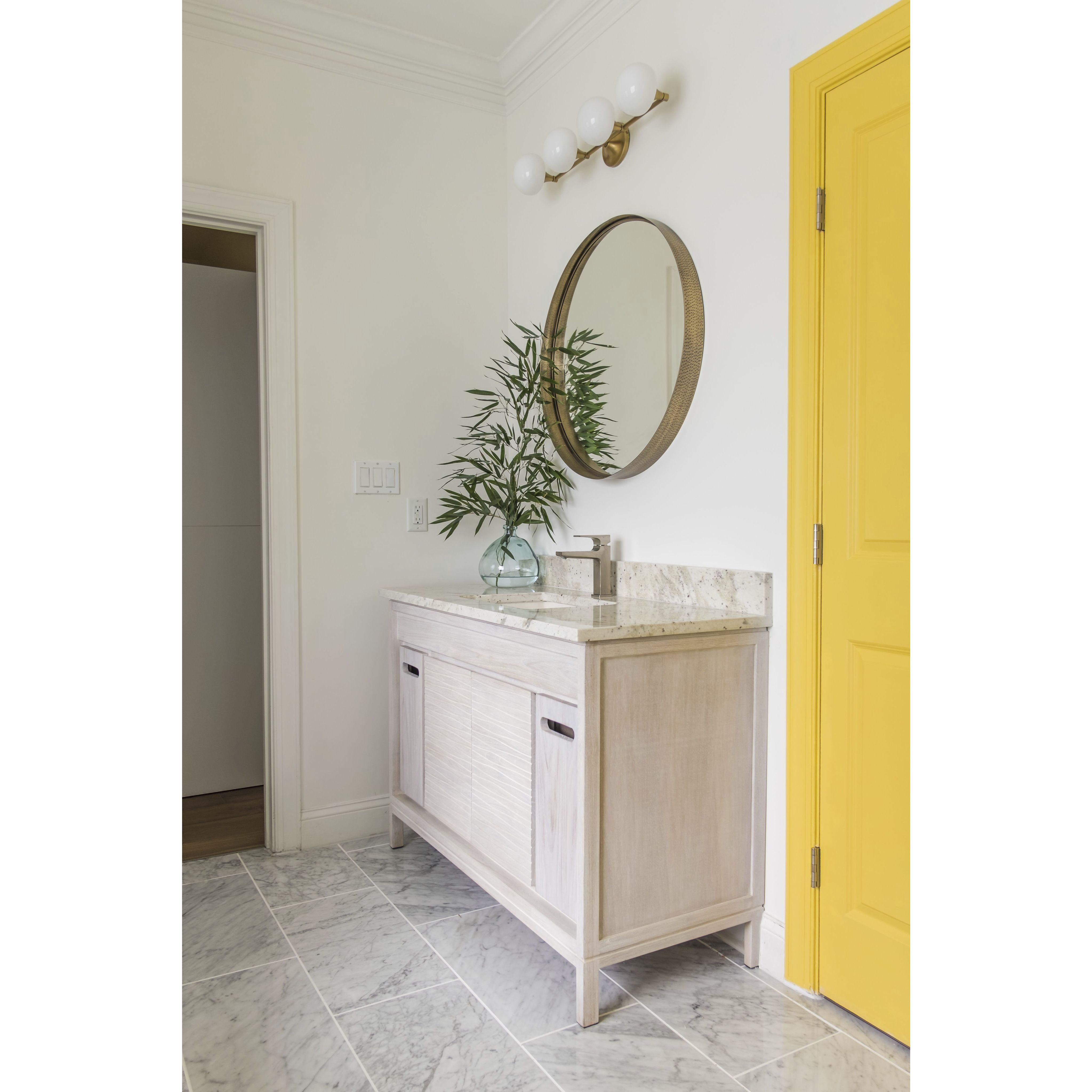 Fleming LED 28.5 inch Aged Brass Bath Light Wall Light