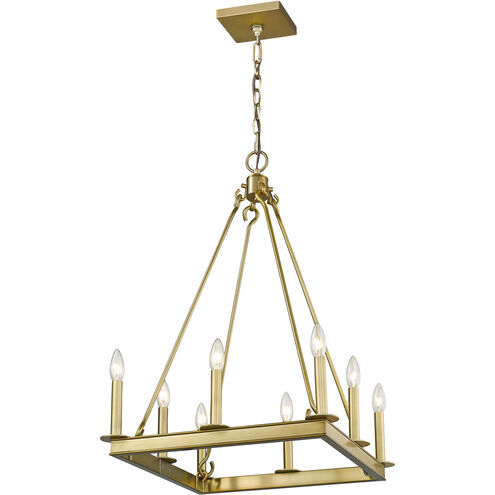 Barclay 8 Light 20 inch Olde Brass Chandelier Ceiling Light