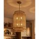Ashburn 6 Light 16 inch Warm Brass and Rope Pendant Ceiling Light