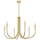 Layne 6 Light 36 inch Brass Chandelier Ceiling Light
