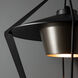 Stellar 1 Light 23.5 inch Coastal Black/Coastal Dark Smoke Outdoor Sconce, Large