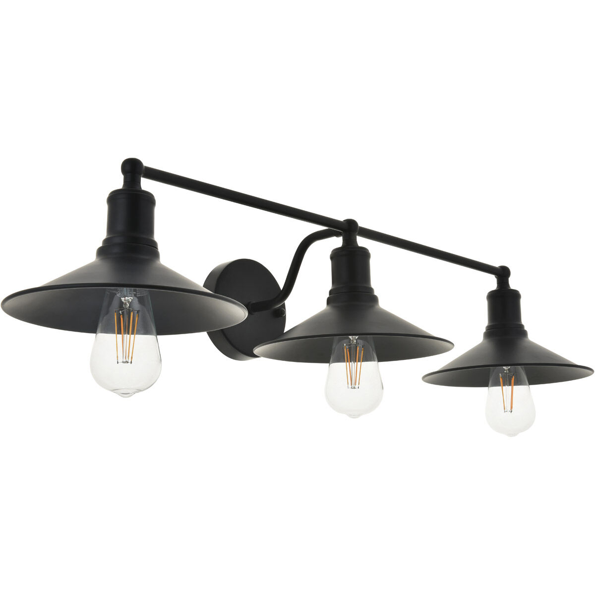 Etude 3 Light 33 inch Black Wall Sconce Wall Light