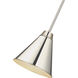 Eaton 1 Light 12 inch Polished Nickel Pendant Ceiling Light