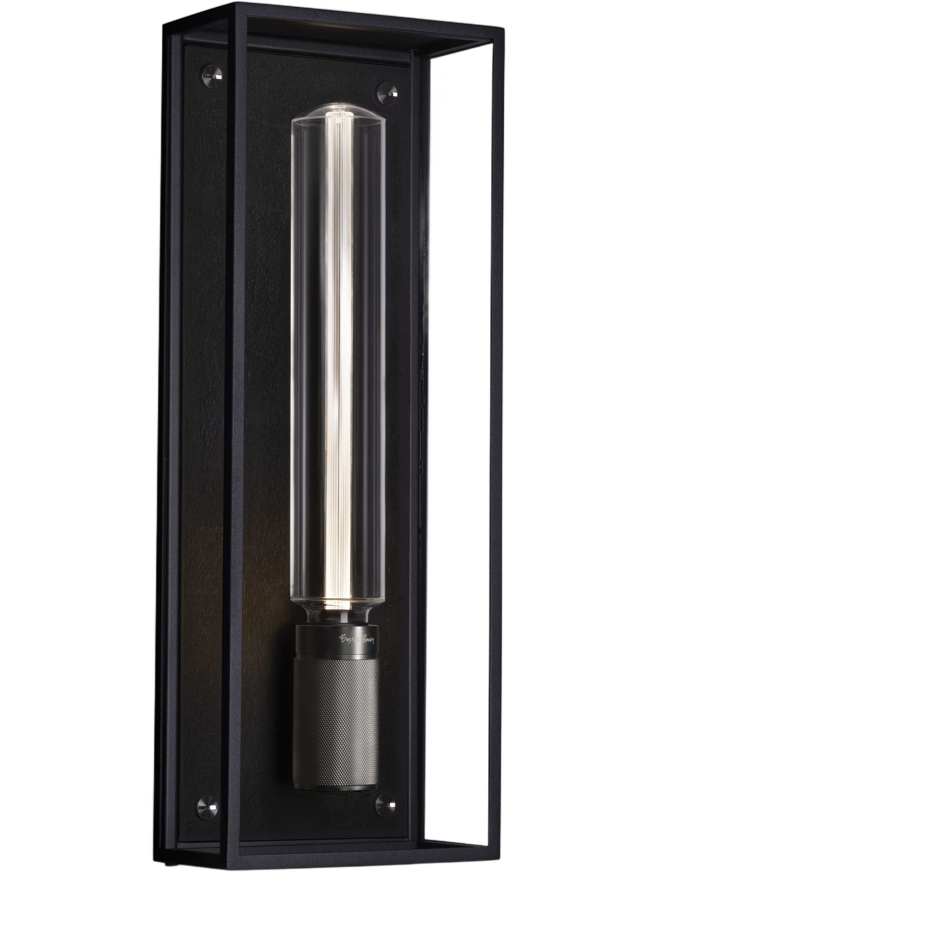 Caged Wet LED 19.21 inch Black / Gun Metal Outdoor Wall Lighting