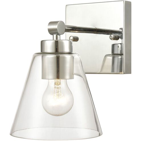 East Point 1 Light 8 inch Polished Chrome Vanity Light Wall Light