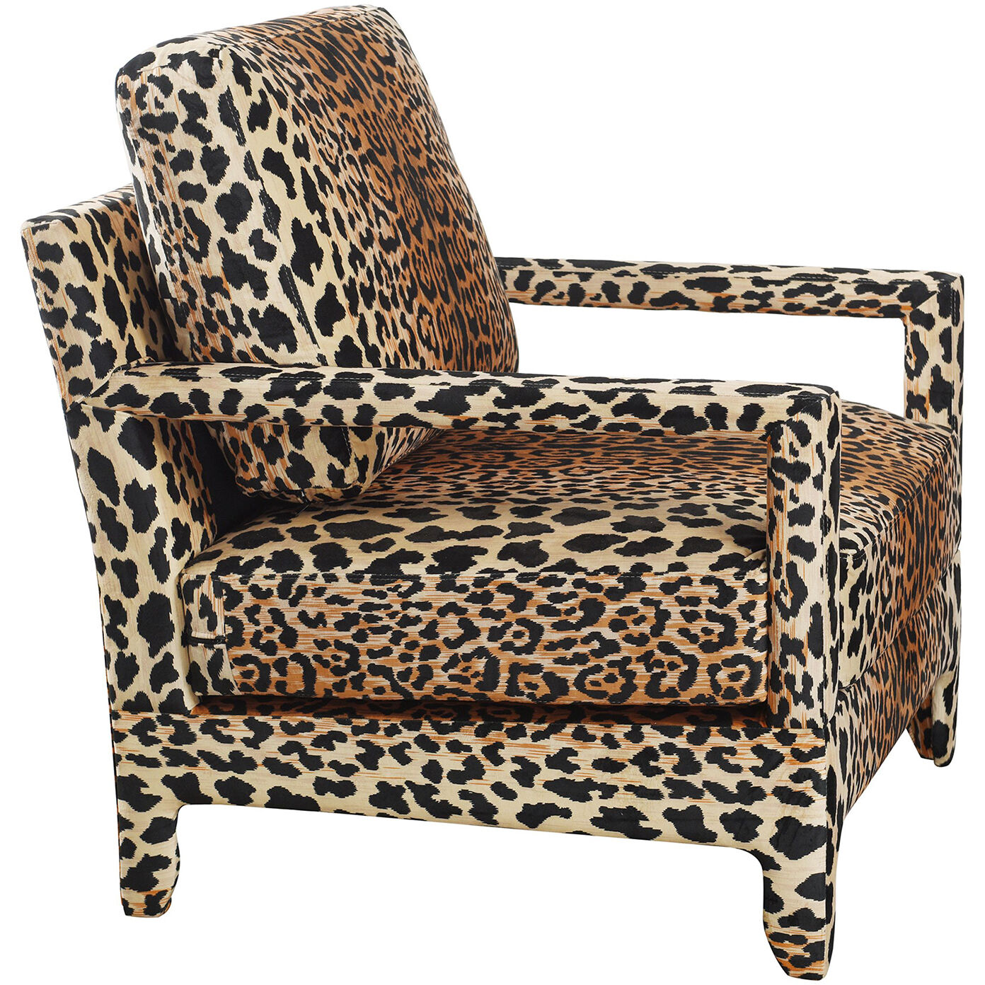 Cameron Brown Cheetah Printed Chair