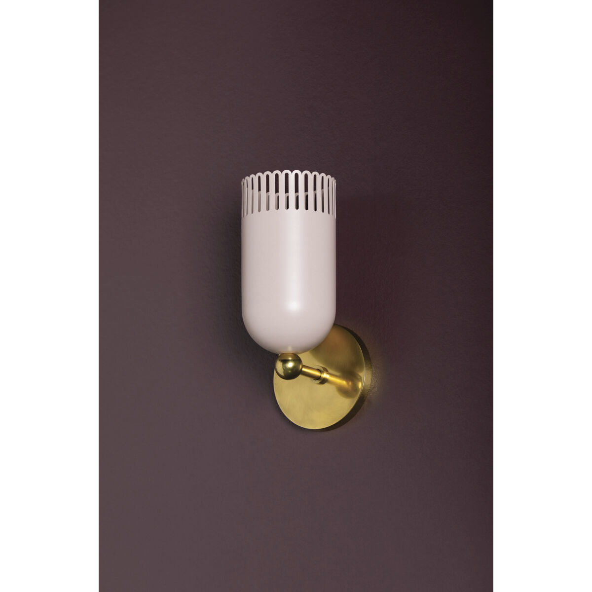 Liba 1 Light 4.75 inch Aged Brass/Soft Peignoir Wall Sconce Wall Light