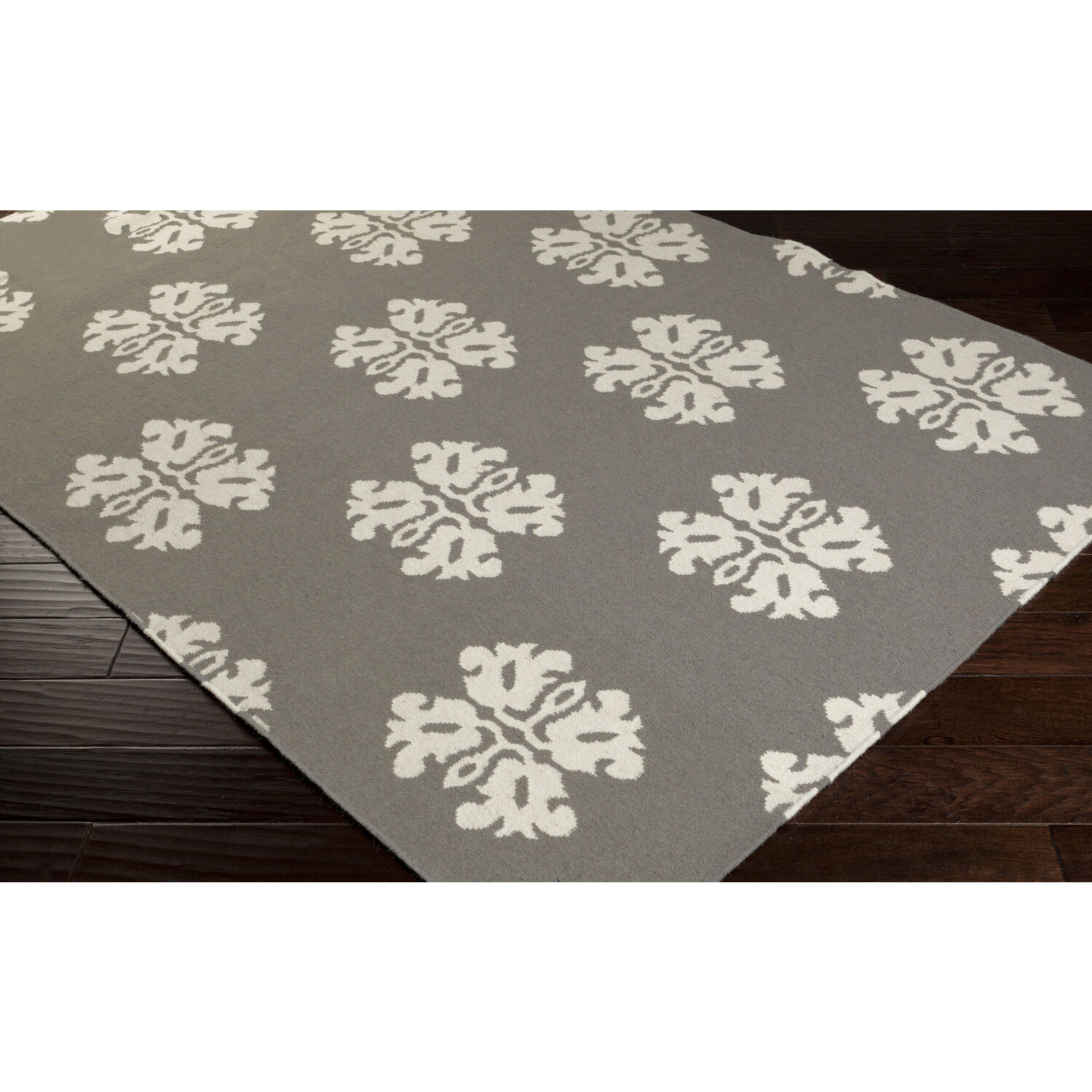 Frontier 36 X 24 inch Cream/Charcoal Handmade Rug