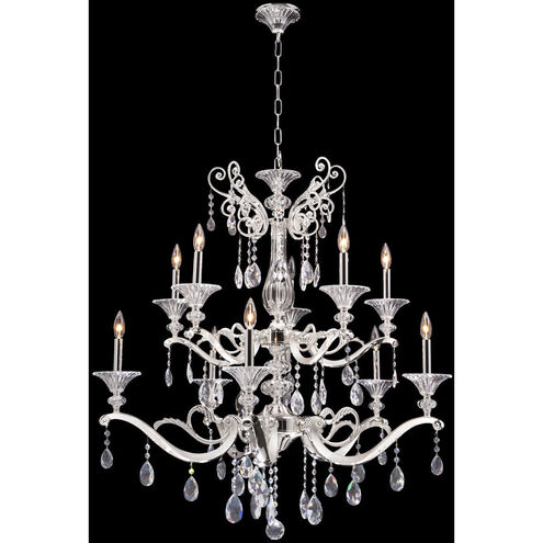 Vasari 10 Light 38 inch Two Tone Silver Chandelier Ceiling Light