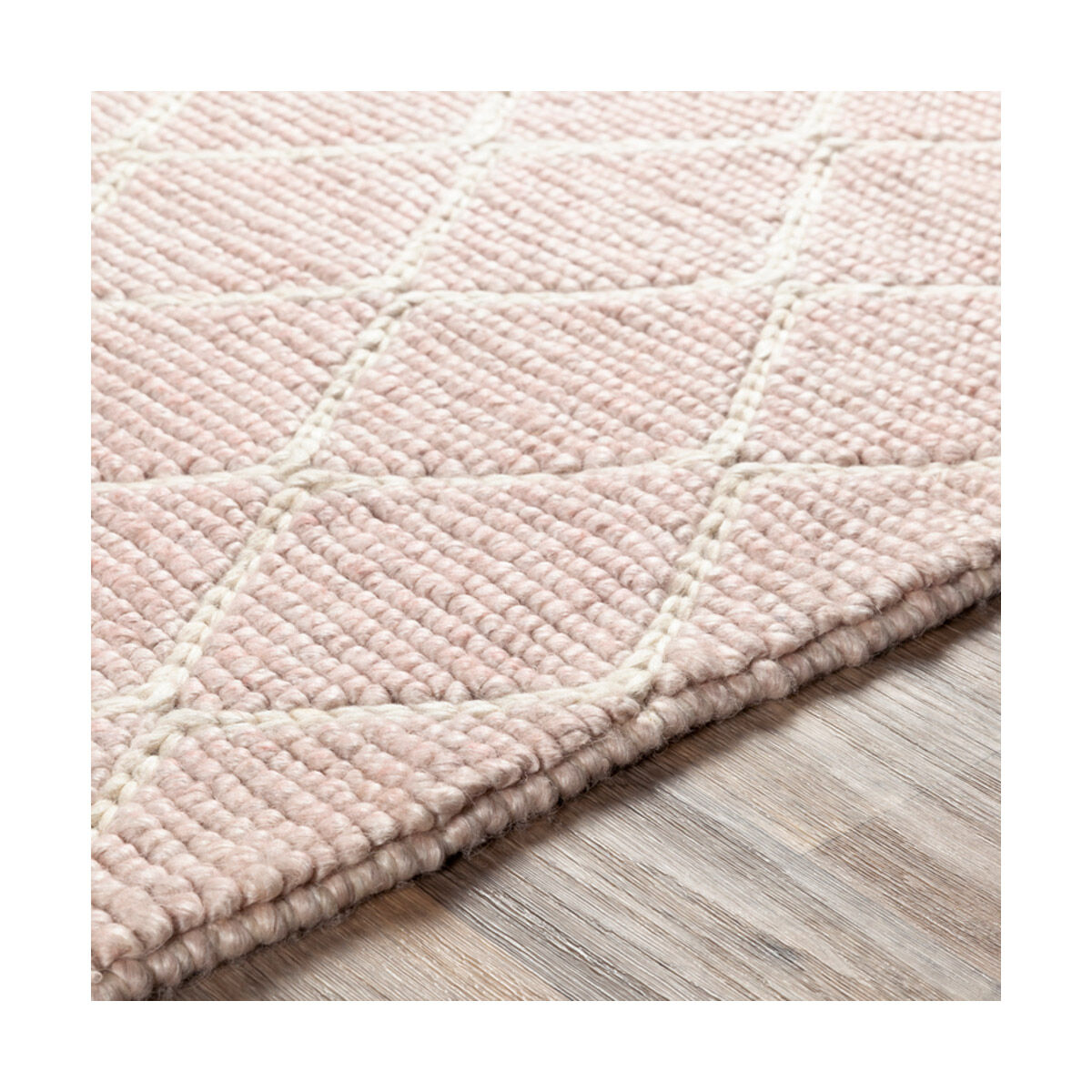 Whistler 36 X 24 inch Blush/Cream Rugs, Rectangle
