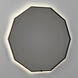 Deca 48 X 48 inch Black LED Lighted Mirror, Vanita by Oxygen