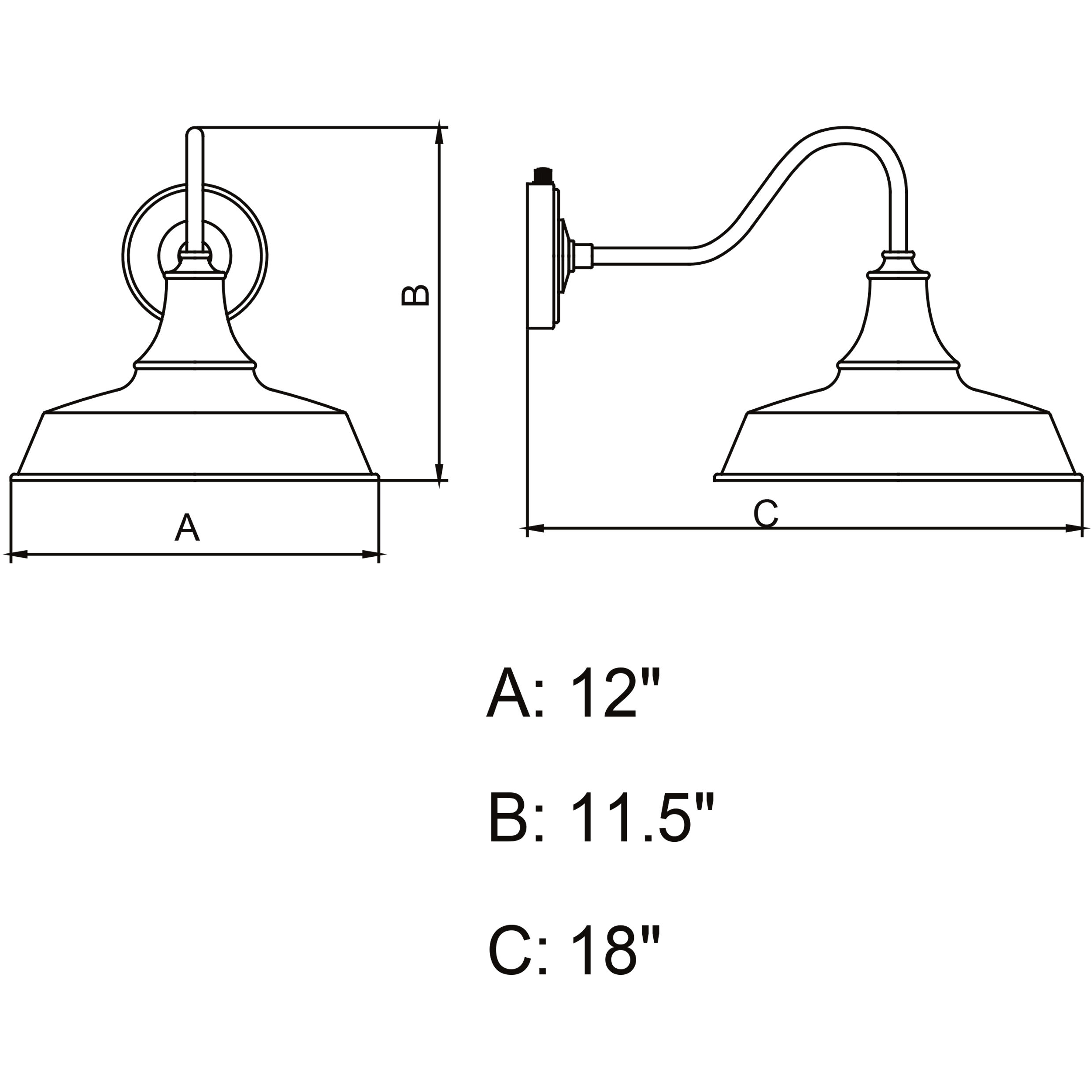 Dorado LED 11.5 inch Red and White Outdoor Wall