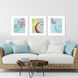 Travel Turquoise and Blue and Pink and Red Framed Art, Propac