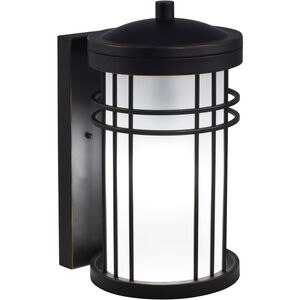 Springdale 1 Light 14 inch Black Gold Outdoor Wall Sconce