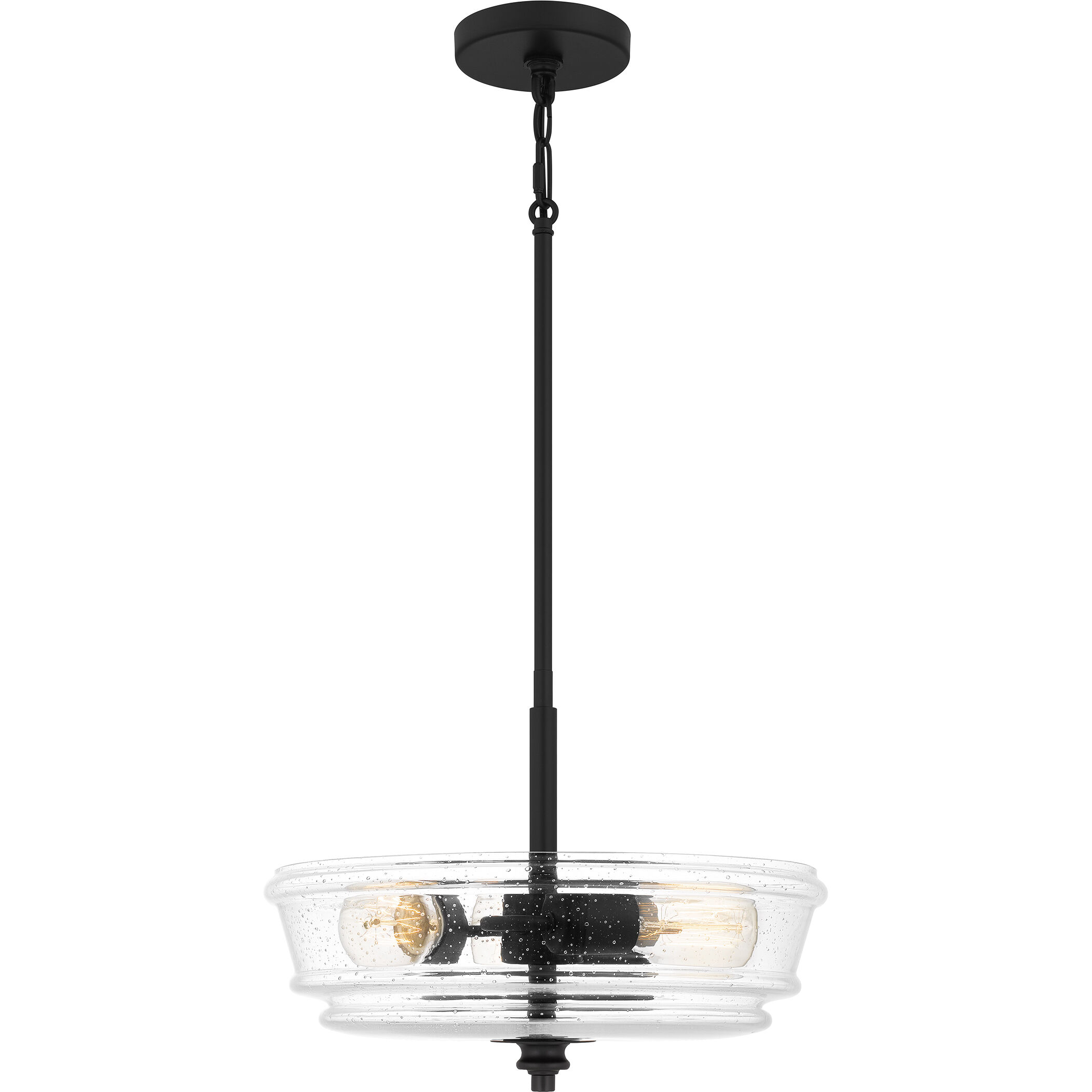 McIntire 3 Light 15 inch Matte Black Pendant Ceiling Light
