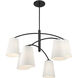 Headington 6 Light 40 inch Coal Chandelier Ceiling Light