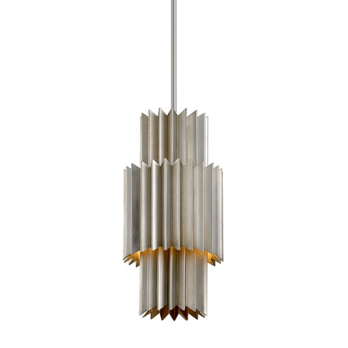 Moxy 1 Light 10 inch Silver Leaf Pendant Ceiling Light