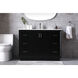 Hayes 48 X 22 X 35 inch Black Vanity Sink Set