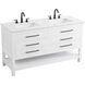 Karson 60 X 34 inch White Bathroom Vanity Cabinet