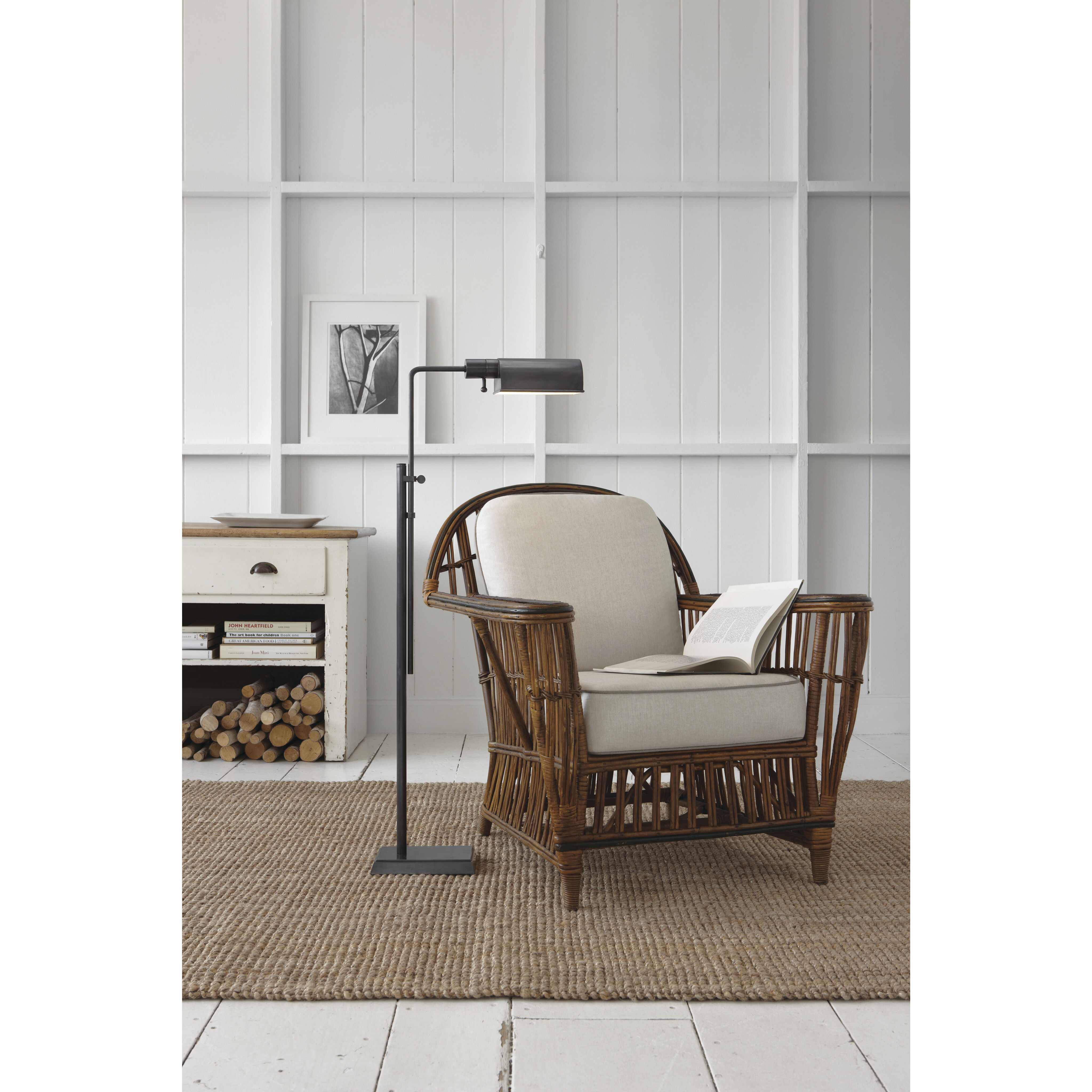 Thomas O'Brien Pask 37.5 inch 60.00 watt Bronze Pharmacy Floor Lamp Portable Light