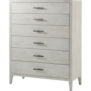 Breeze Sea Salt with Dark Sterling Tall Chest of Drawers