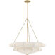 Coppell 3 Light 28 inch Warm Brass Pendant Ceiling Light